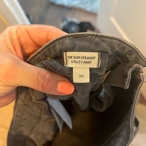 Madewell Charcoal Utility Pants